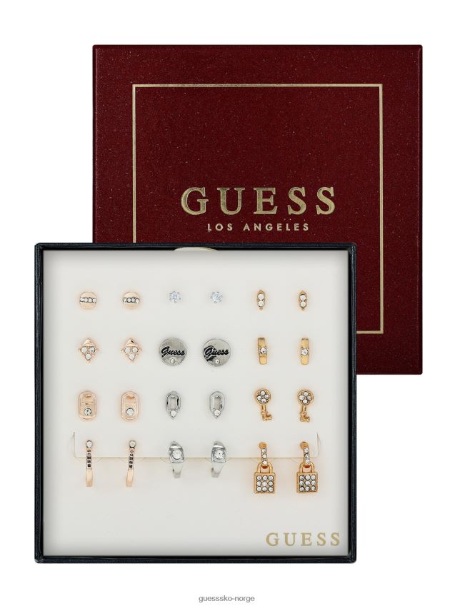 Guess multi-tone metall øredobber boks sett multi unisex F0LJ807656