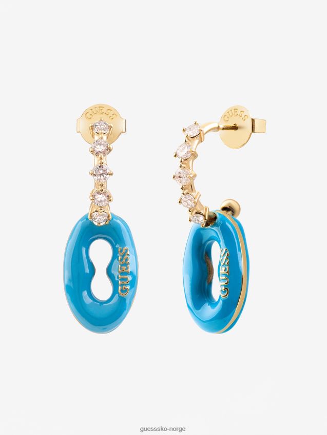 Guess øredobber til poplinks lyseblå lyse blå unisex F0LJ805692