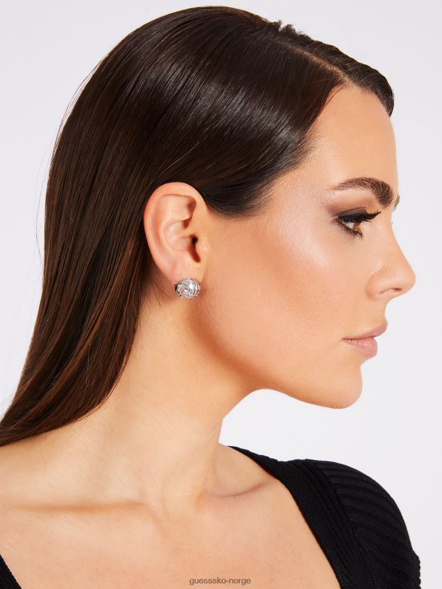 Guess sølv 4g logo boule\' øredobber sølv unisex F0LJ802729