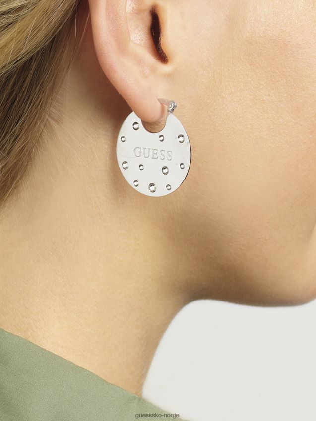 Guess sølv moro-i kveld-øredobber sølv unisex F0LJ806320