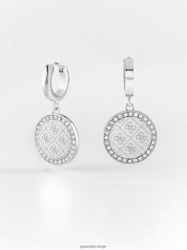 Guess sølv runde harmony øredobber sølv unisex F0LJ804318