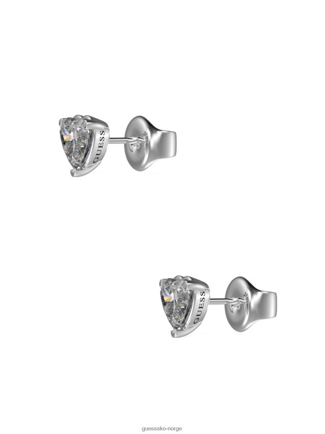 Guess sølv-tone krystall øredobber rh rh unisex F0LJ8010172