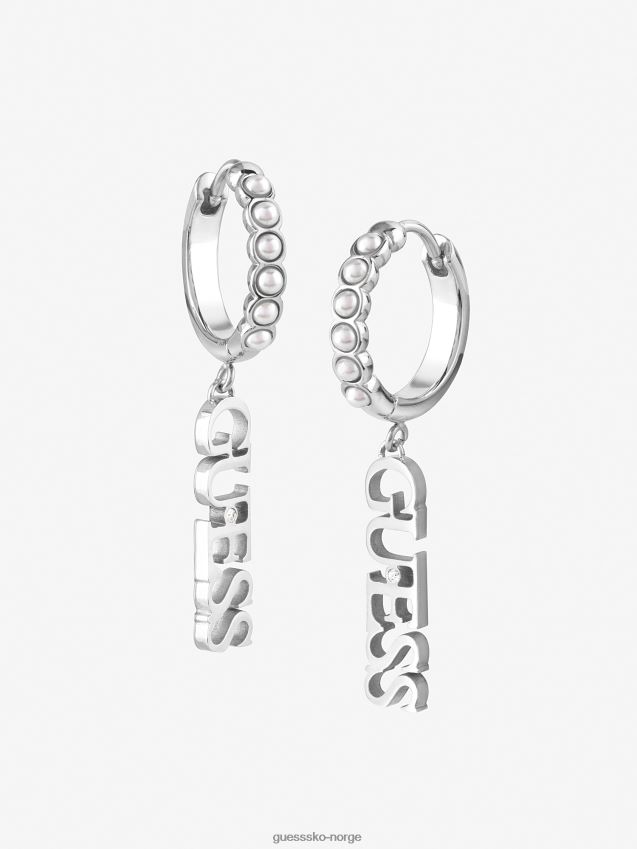 Guess sølv undervanns-kjærlighet-øredobber sølv unisex F0LJ804448