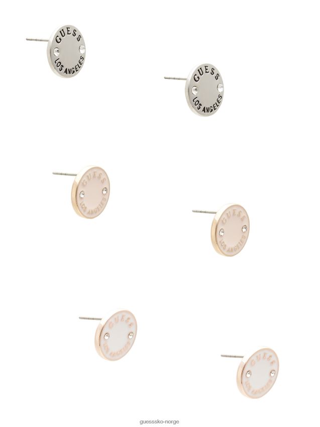 Guess sett med øredobber med multi emalje med logoknapp multi unisex F0LJ807758