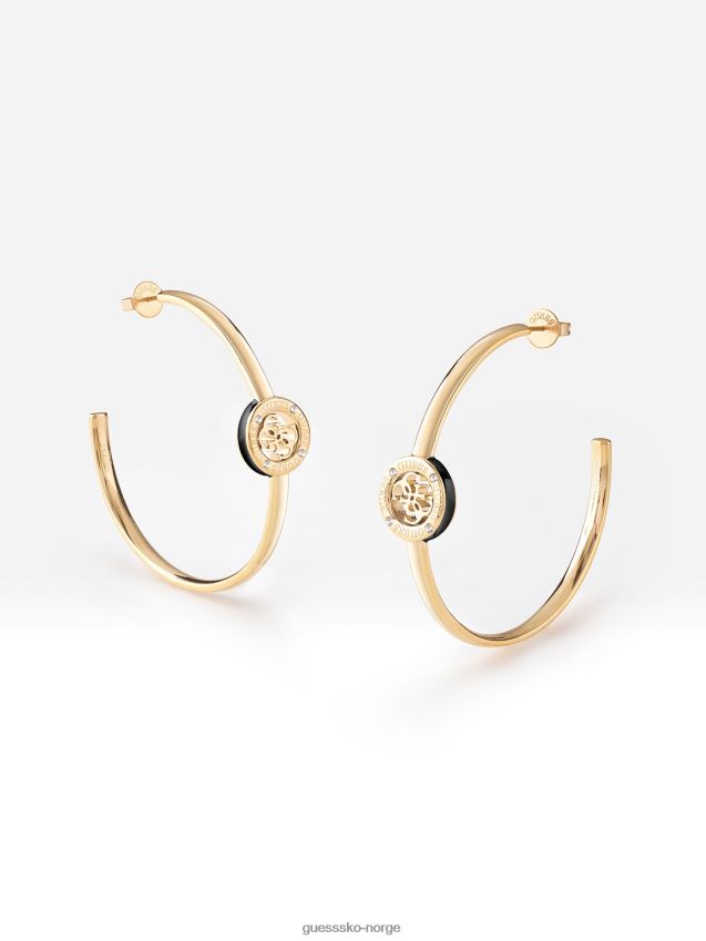 Guess sorte multi 4g-løkke-øreringer svart multi unisex F0LJ804330