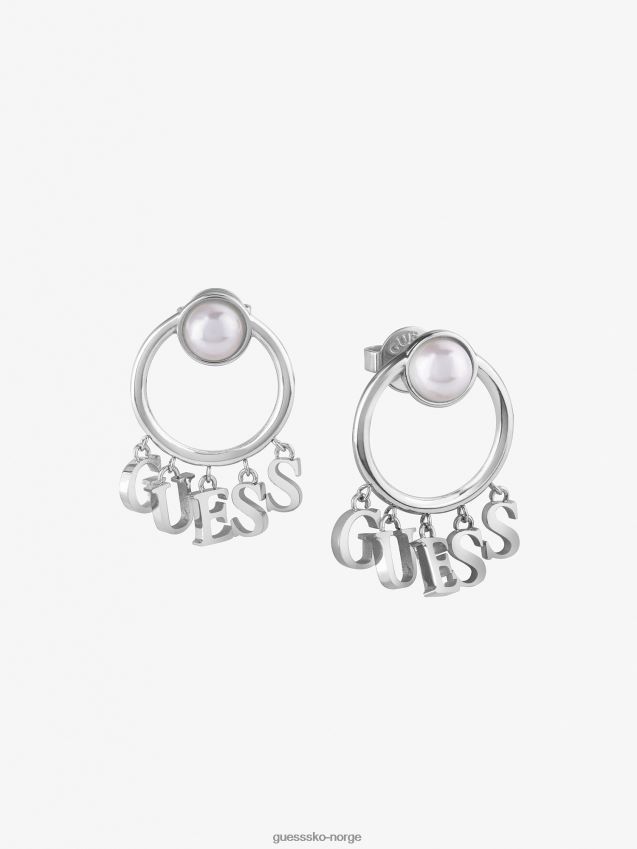 Guess undervanns-kjærlighet-øreringer sølv sølv unisex F0LJ804432