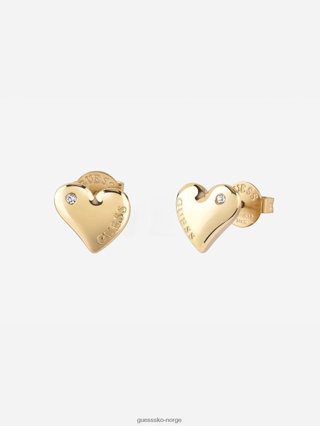 Guess væske-hjerter-øreringer multi gull multi gull unisex F0LJ804336