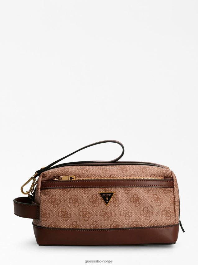 Guess beige vezzola 4g servantveske med logo beige unisex F0LJ80876