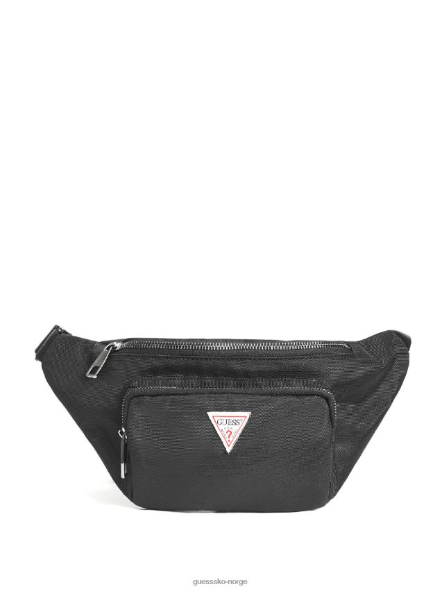 Guess canvas fanny pack svart svart unisex F0LJ8011027