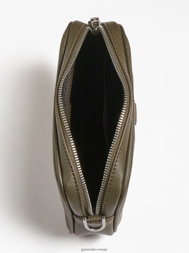 Guess certosa saffiano mini forfengelighetskoffert grå grå unisex F0LJ80147