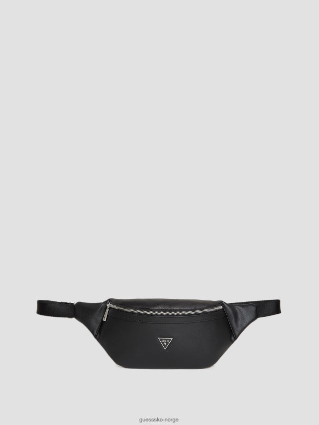 Guess certosa saffiano smart fanny pack svart svart unisex F0LJ8011029
