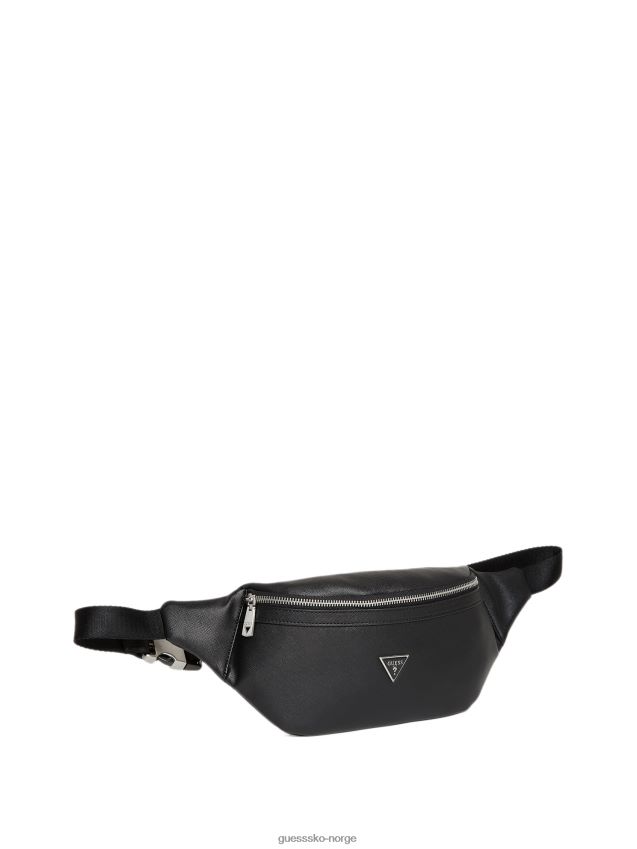 Guess certosa saffiano smart fanny pack svart svart unisex F0LJ8011029