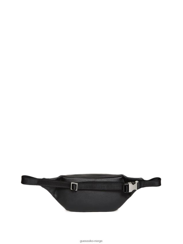 Guess certosa saffiano smart fanny pack svart svart unisex F0LJ8011029