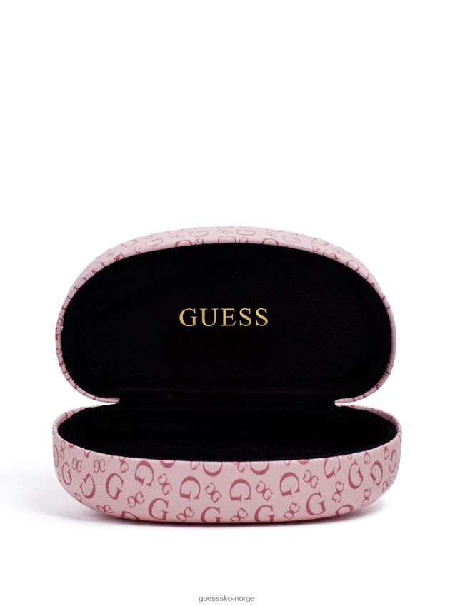 Guess hardt etui for briller med rosa logo rosa unisex F0LJ807770