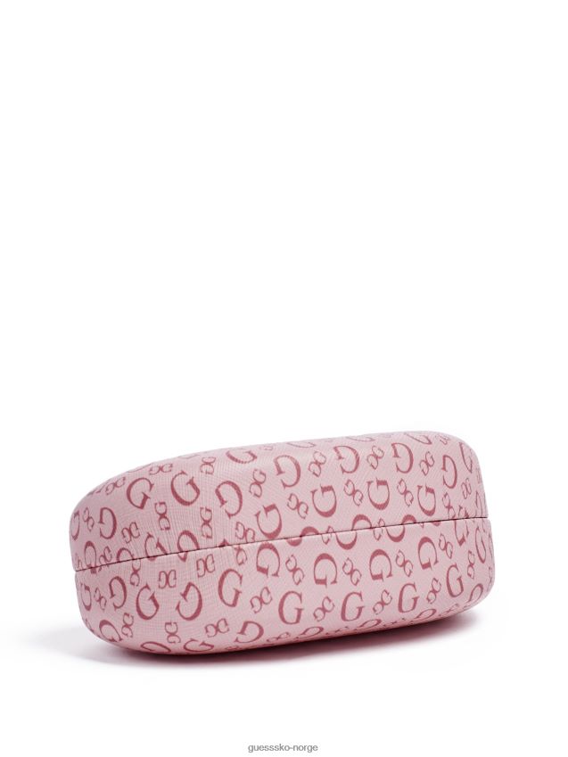 Guess hardt etui for briller med rosa logo rosa unisex F0LJ807770