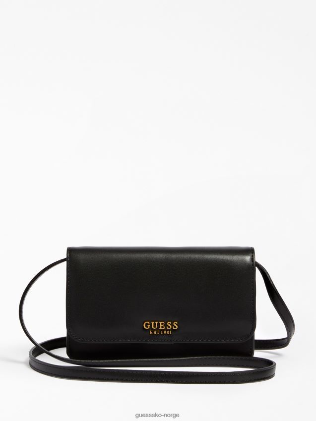 Guess laurbærrem mobilveske svart svart unisex F0LJ804548