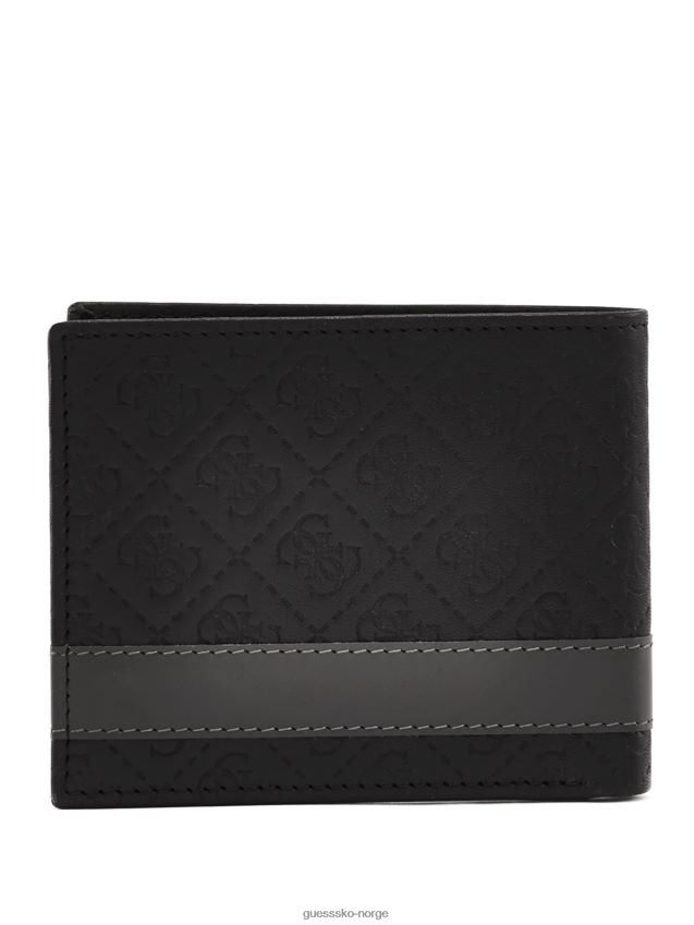 Guess mesa dobbel billfold svart/grå svart/grå unisex F0LJ8011085