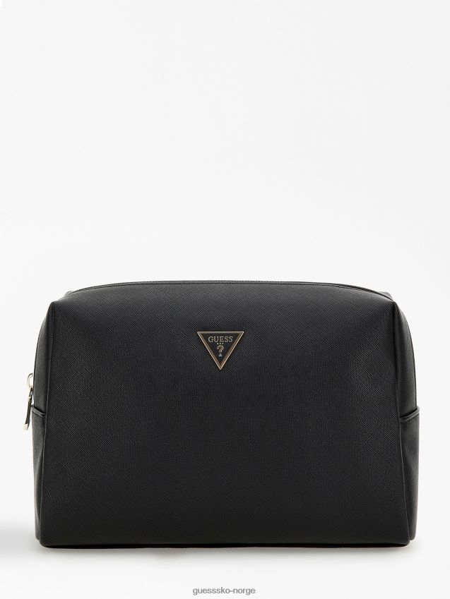 Guess svart saffiano logo forfengelighetskoffert svart unisex F0LJ804586