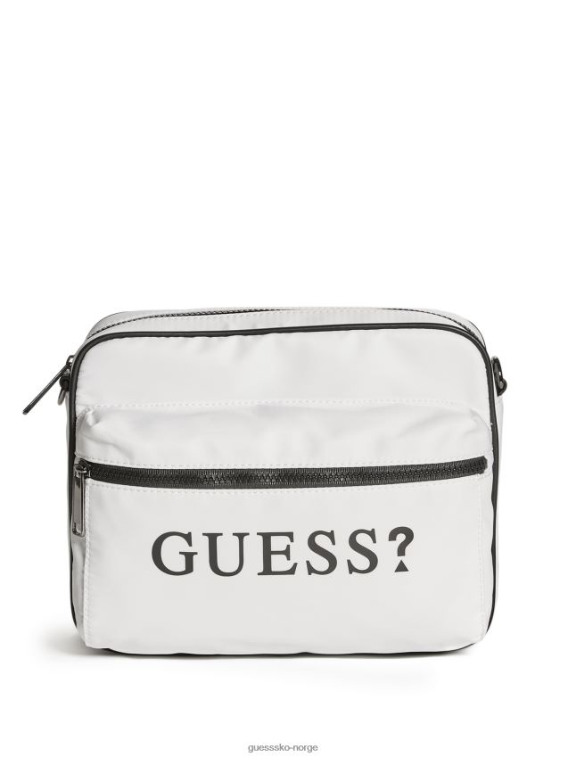 Guess toby tech messenger hvit hvit unisex F0LJ808838