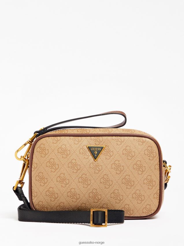 Guess vezzola 4g logo forfengelighetskoffert beige beige unisex F0LJ80647