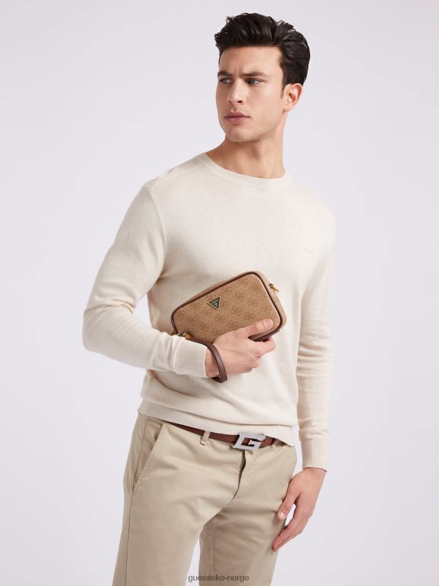 Guess vezzola 4g logo forfengelighetskoffert beige beige unisex F0LJ80647