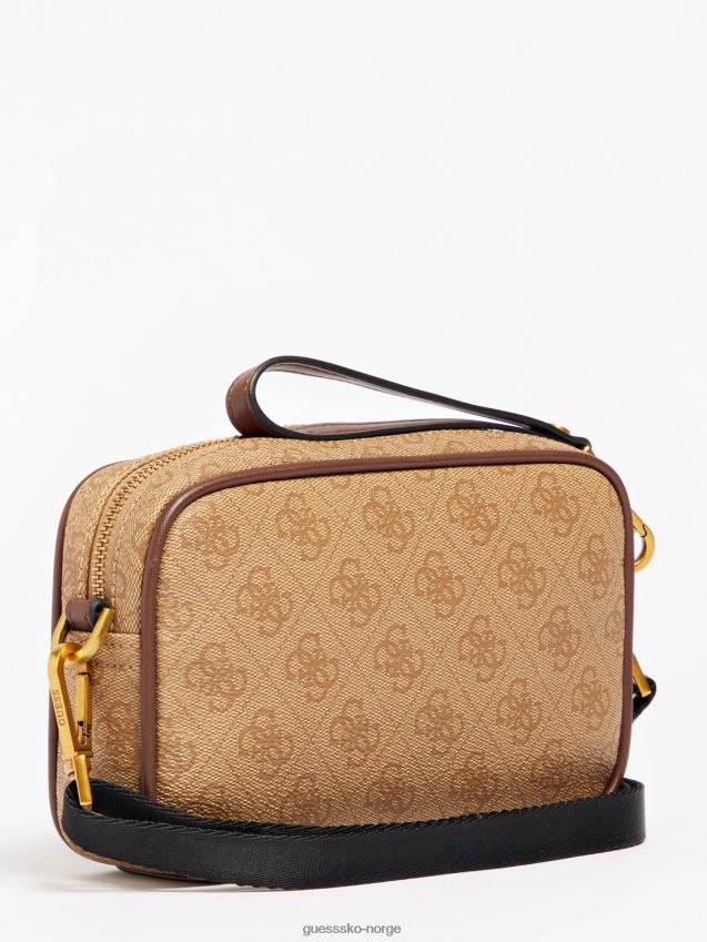 Guess vezzola 4g logo forfengelighetskoffert beige beige unisex F0LJ80647