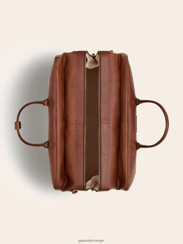 Guess Lario helgeveske i ekte skinn brun brun unisex F0LJ80981