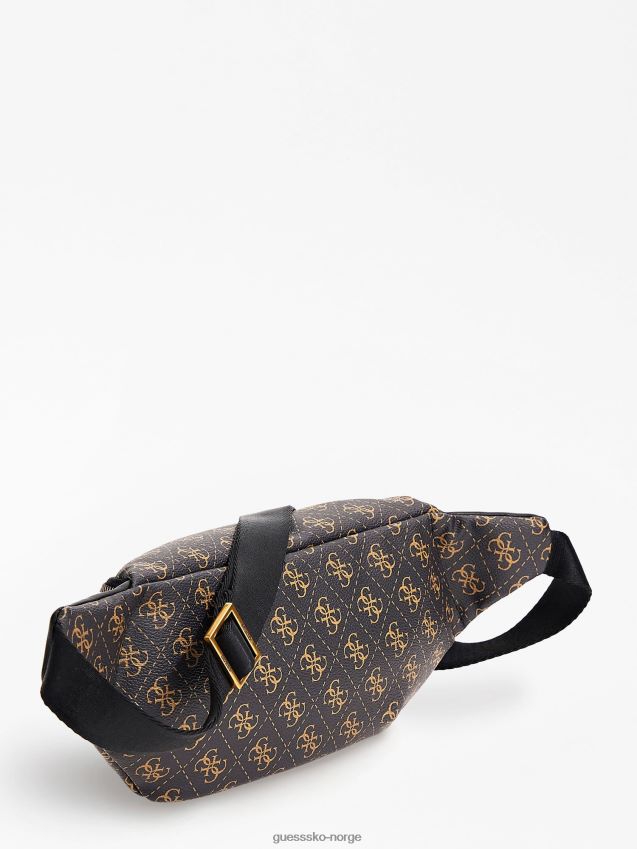 Guess brun vezzola 4g logo belteveske brun unisex F0LJ80677