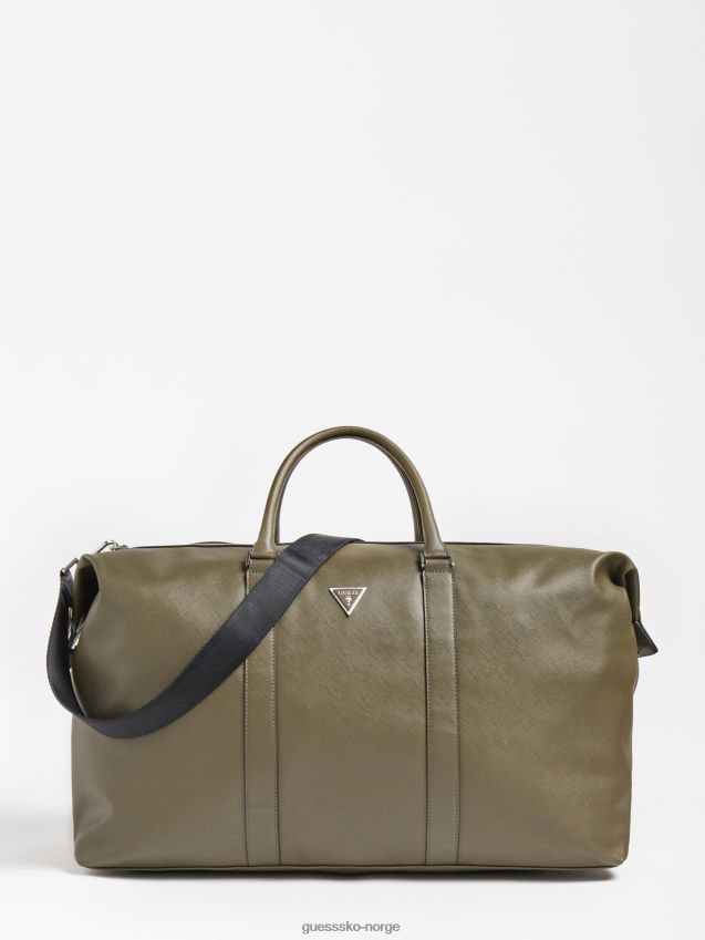 Guess certosa saffiano weekendveske grå grå unisex F0LJ80506