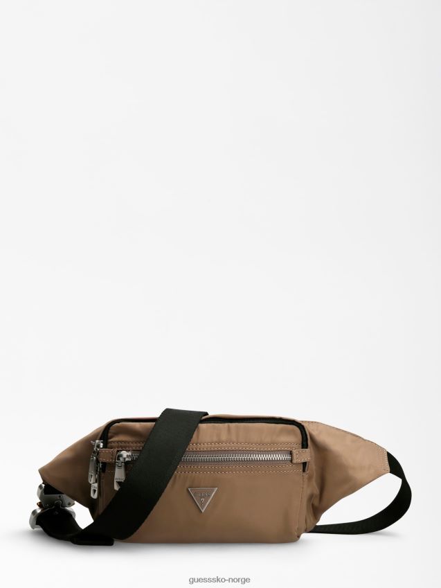 Guess grå certosa nylon belteveske grå unisex F0LJ80413