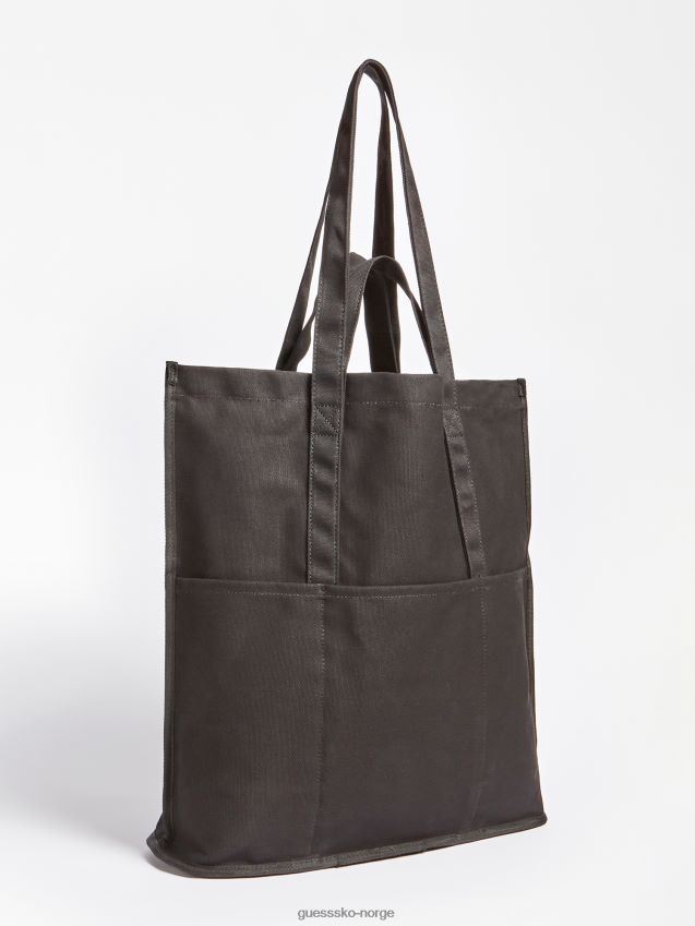 Guess sort lerretsveske med logobokstaver svart unisex F0LJ801381