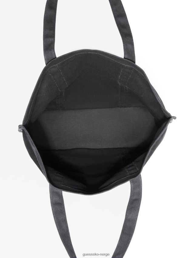 Guess sort lerretsveske med logobokstaver svart unisex F0LJ801381