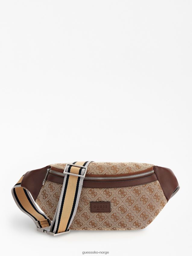 Guess strave 4g logo belteveske beige beige unisex F0LJ80990