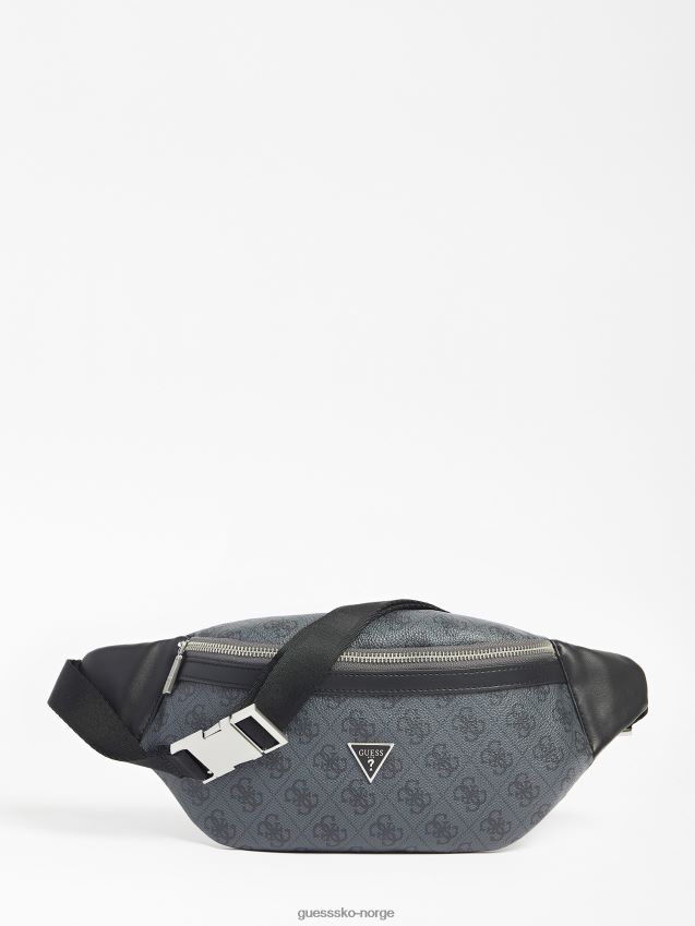 Guess svart vezzola smart belteveske svart unisex F0LJ80609
