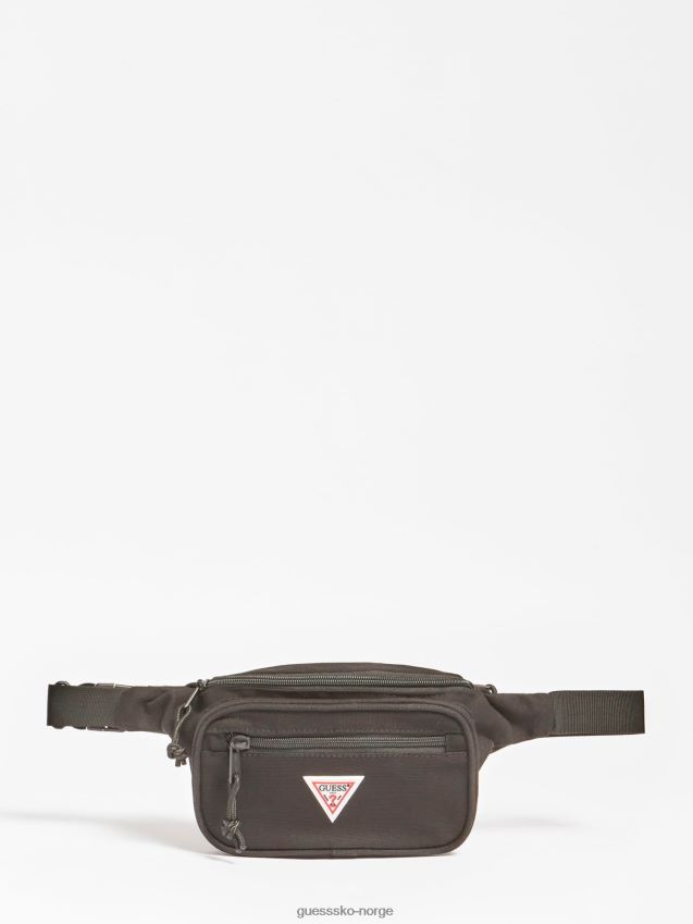 Guess trekantlogo belteveske svart svart unisex F0LJ80478
