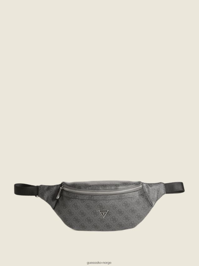 Guess vezzola smart belteveske svart svart unisex F0LJ8011070