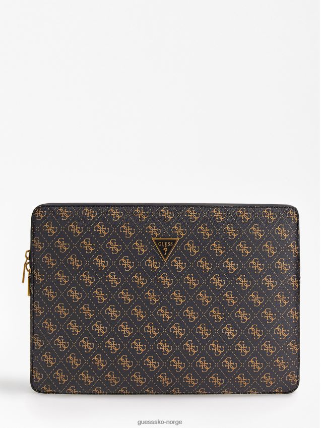 Guess brun vezzola 4g logo dokumentholder brun unisex F0LJ801711