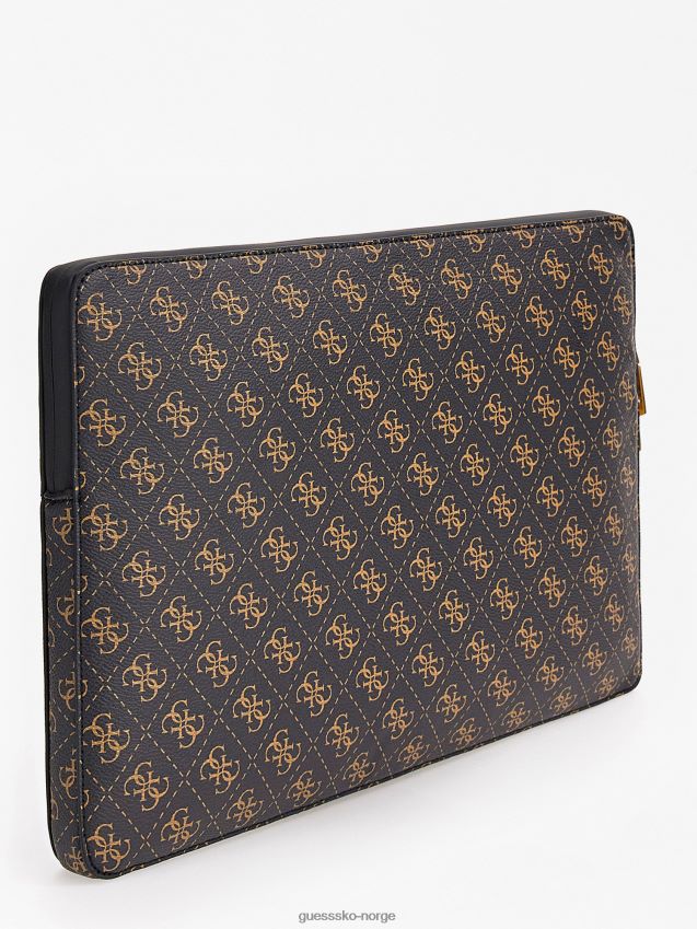 Guess brun vezzola 4g logo dokumentholder brun unisex F0LJ801711