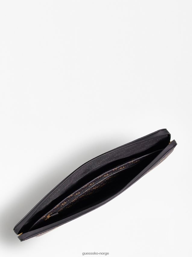 Guess brun vezzola 4g logo dokumentholder brun unisex F0LJ801711