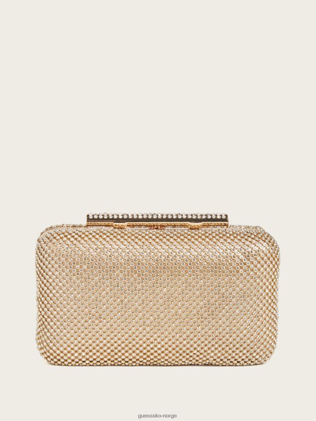 Guess carma rhinestone clutch gull gull unisex F0LJ8010265