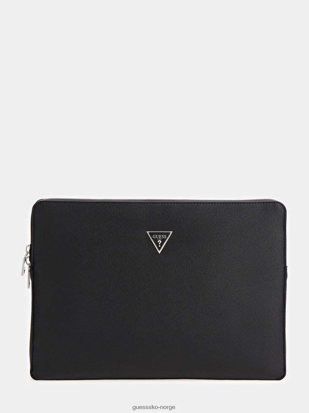 Guess certosa saffiano dokumentholder svart svart unisex F0LJ801716