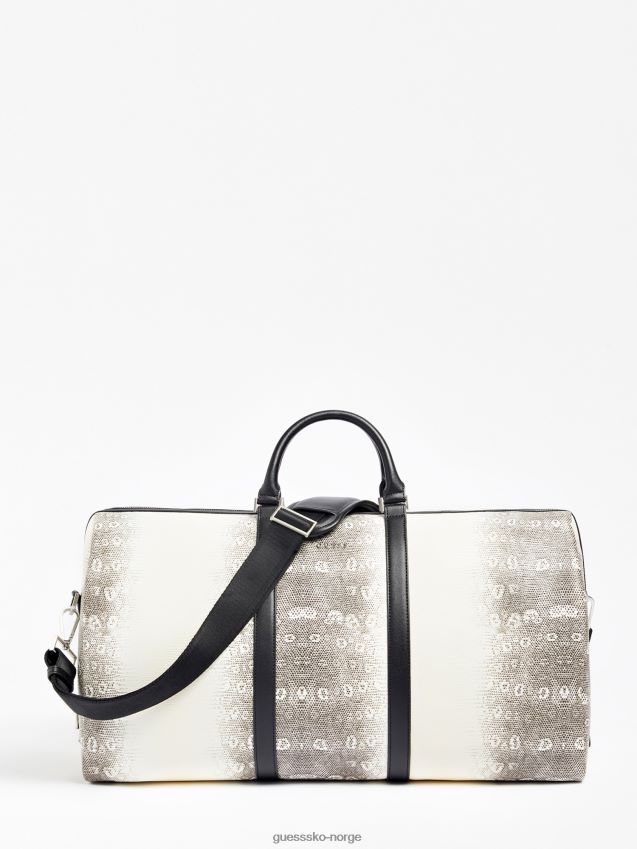 Guess hvit helgeveske med python-print hvit unisex F0LJ80504