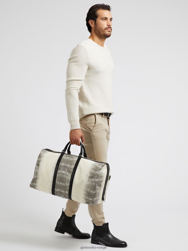 Guess hvit helgeveske med python-print hvit unisex F0LJ80504