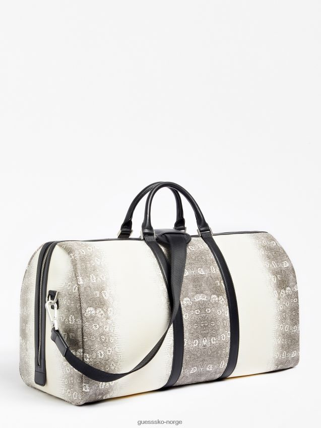 Guess hvit helgeveske med python-print hvit unisex F0LJ80504
