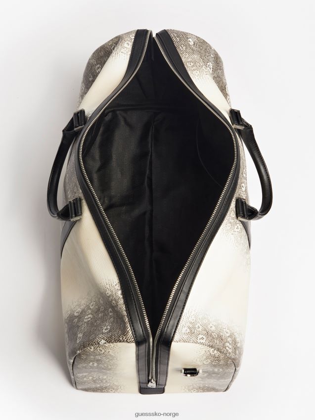 Guess hvit helgeveske med python-print hvit unisex F0LJ80504