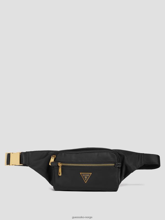 Guess kveld smart firkantet fanny pack svart svart unisex F0LJ8010874