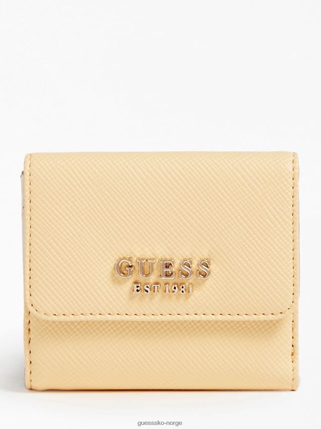 Guess laurel saffiano kredittkortholder oransje oransje unisex F0LJ804159
