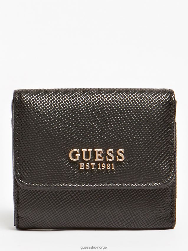 Guess laurel saffiano kredittkortholder svart svart unisex F0LJ804553