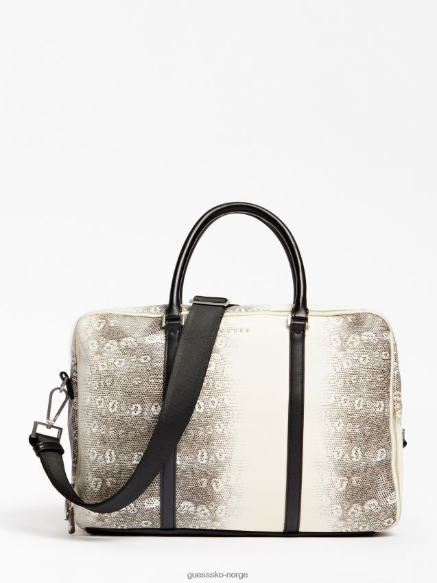 Guess python print kveldsveske hvit hvit unisex F0LJ80481