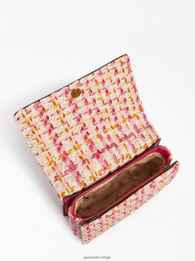 Guess abey mini crossbody bag rosa rosa unisex F0LJ804979